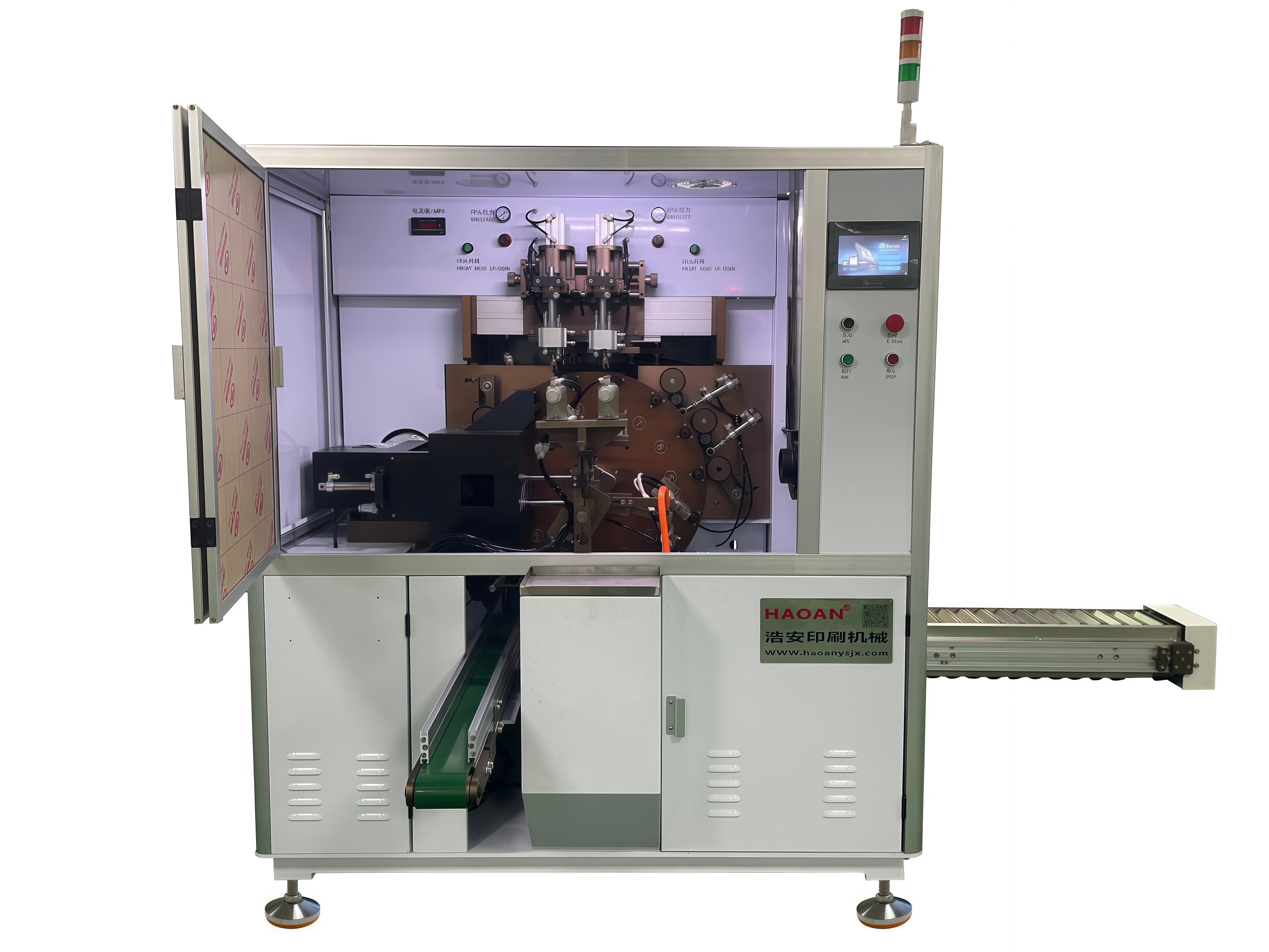 Stepless Speed PLC Controlled Automatic Screen Printing Machine With UV ...